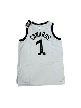 Anthony Edwards Signed Authentic Minnesota Timberwolves NBA Jersey Fanatics